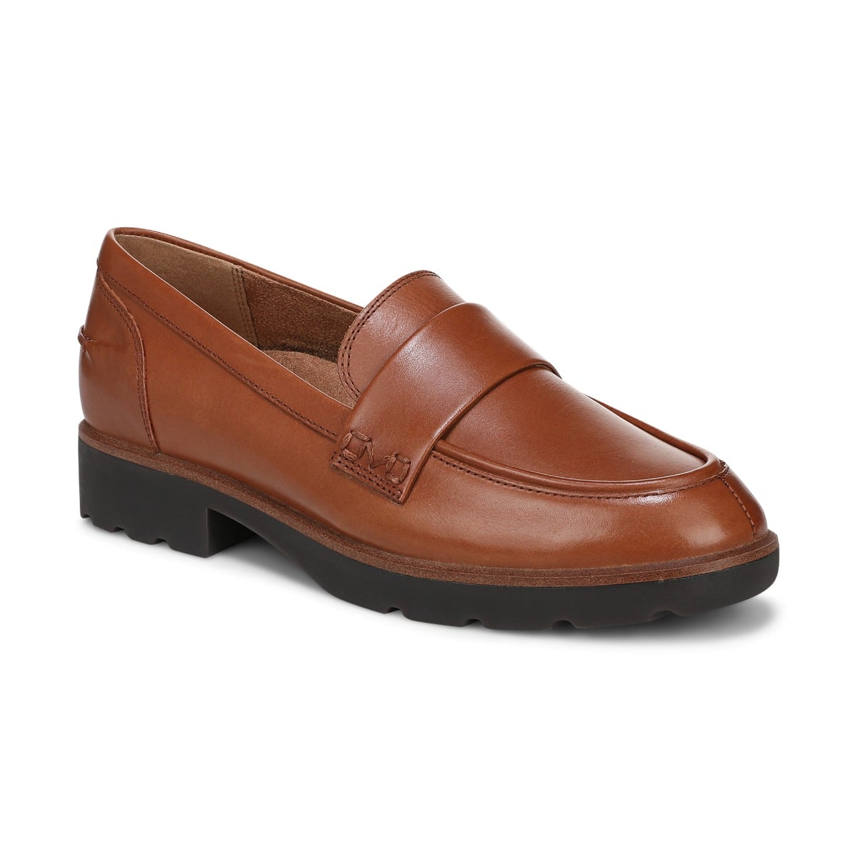 Vionic Women's Cleo Loafer with Arch Support in Tan Leather, Size