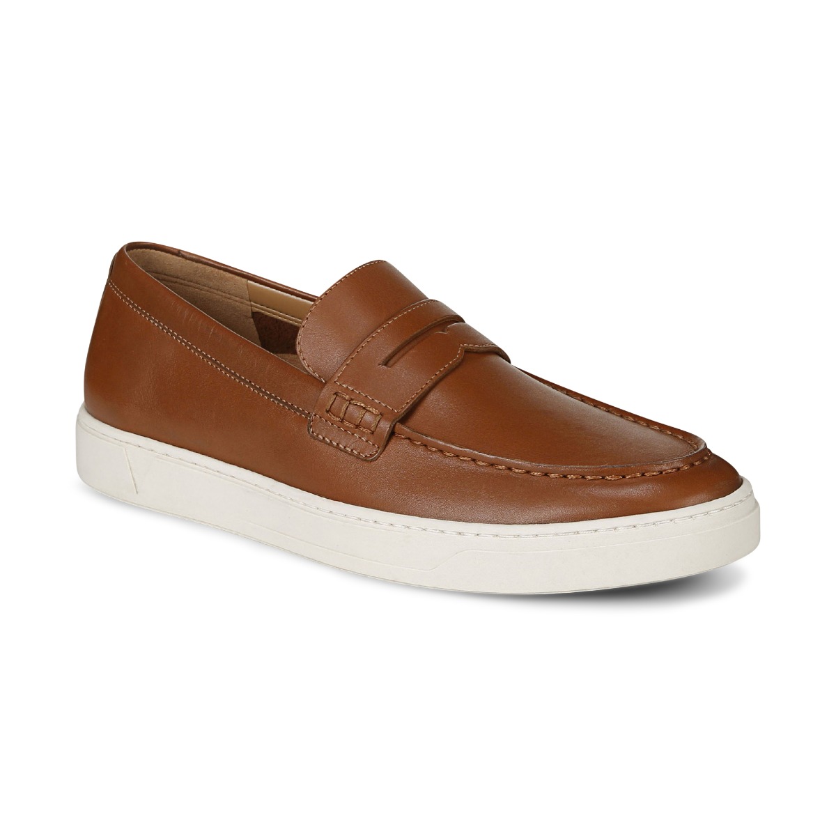 Vionic Men's Thompson Slip On Loafer with Arch Support in Tan Leather, Size 7 Wide