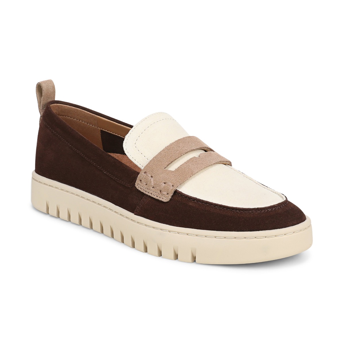 Vionic Women's Uptown Loafer with Arch Support in Swiss Chocolate Suede, Size